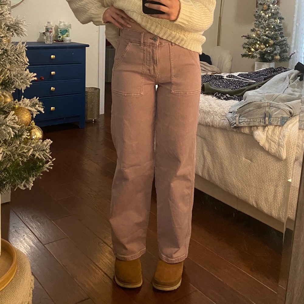 American Eagle cargo wide leg pants